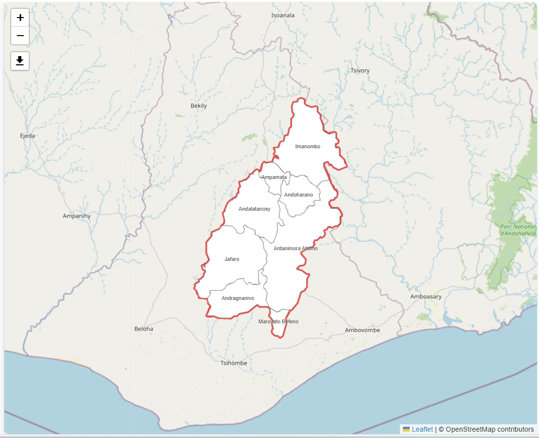 Carte ANTANIMORA SUD