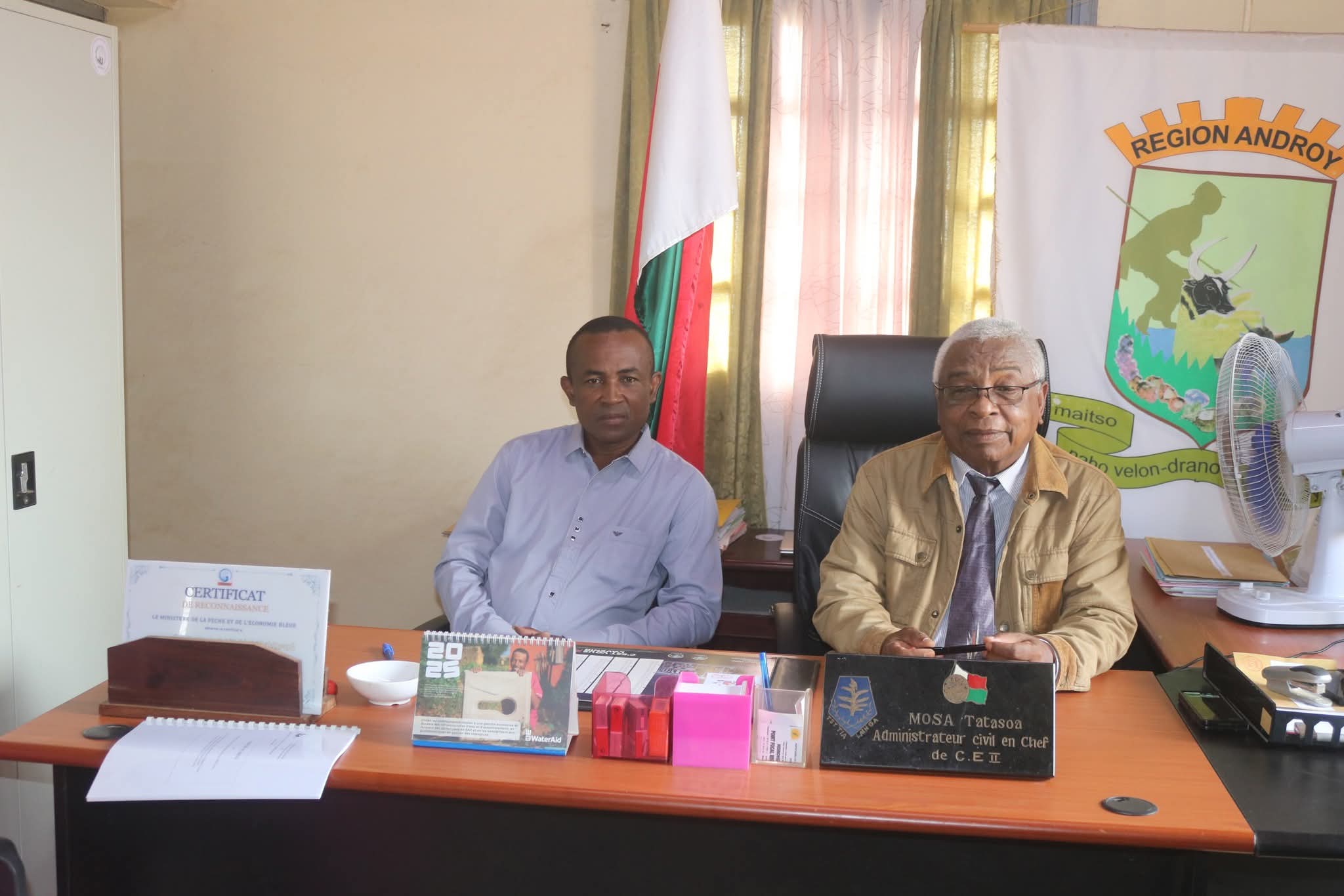 Famindram-pitantanan-daharaha teo amin'ny Governora pisolotoerana sy DAGR